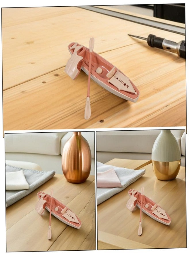 SUPVOX 5Sets Miniature Kayak Model Set with Oars Realistic Plastic Canoe for Educational Outdoor Fun Decorative Dollhouse Accessories for Micro Landscape Decor - Image 3